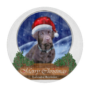 Labrador Retriever Christmas Cutting Board