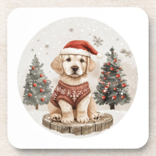 Labrador Retriever Christmas Dog Coaster