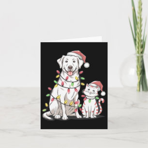Labrador Retriever Christmas Festive Dog Cat Lover Card