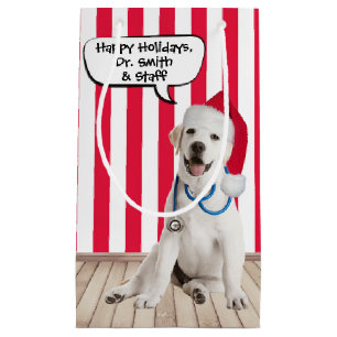 Labrador Retriever Christmas for Veterinarian Small Gift Bag