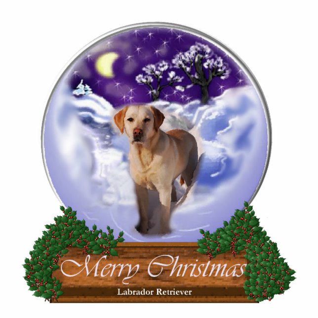 Labrador Retriever Christmas Gifts Photo Sculpture Decoration (Front)