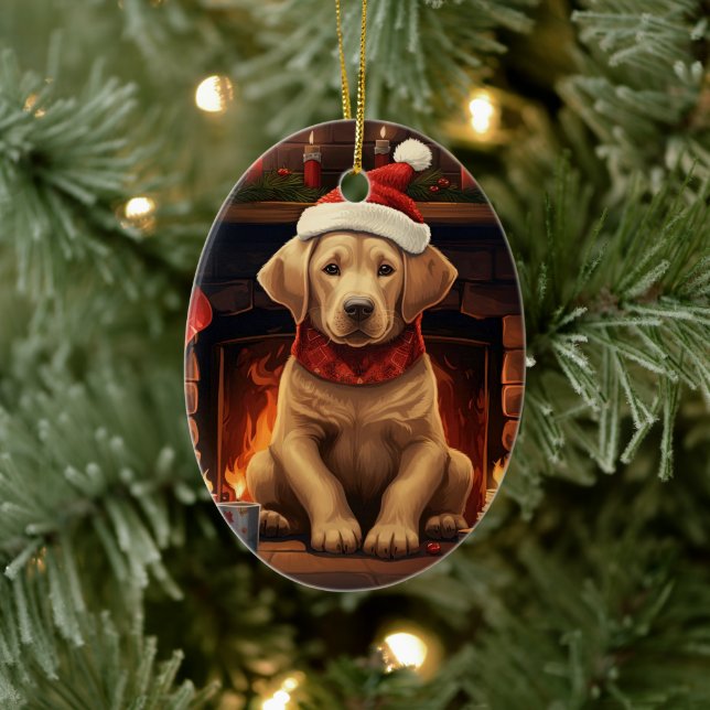 Labrador Retriever Christmas, Hanging Decoration (Tree)