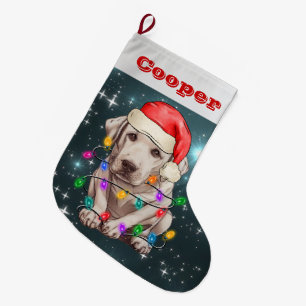 Labrador Retriever Christmas Large Christmas Stocking