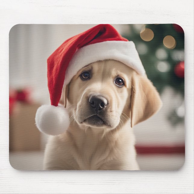 Labrador Retriever Christmas Mouse Mat (Front)