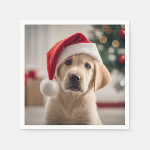 Labrador Retriever Christmas Napkin