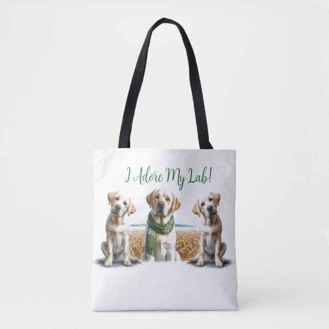 Labrador Retriever Christmas Tote Bag (Front)