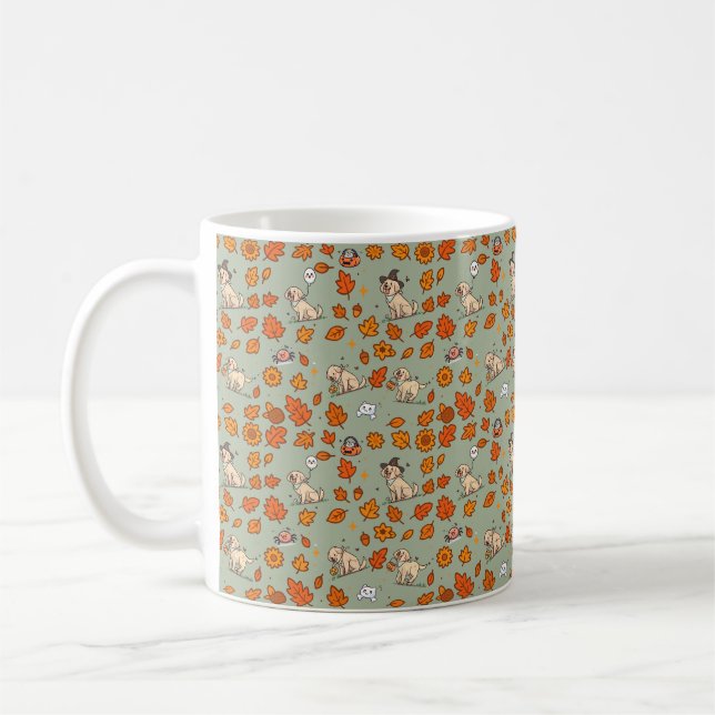 Labrador Retriever Coffee Mug Cute Halloween (Left)