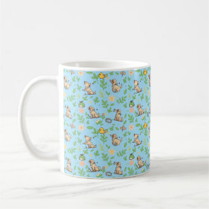 Labrador Retriever Coffee Mug Spring Floral Kawaii