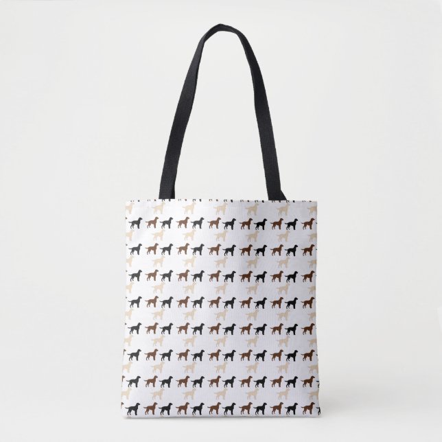 labrador retriever colour silhouettes tote bag (Front)
