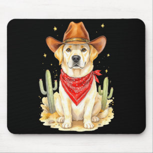 Labrador Retriever Cowboy Dog Western Llabrador Co Mouse Mat