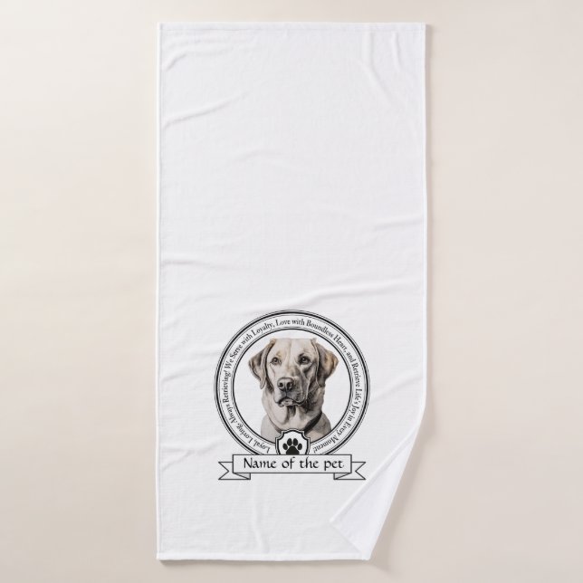 Labrador Retriever Credo Bath Towel (Bath Towel)