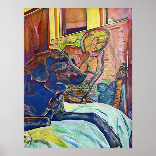 Labrador Retriever Custom Art Poster (Front)