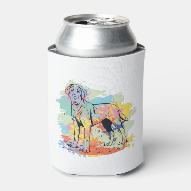 Labrador Retriever Cute Dog Can Cooler (Can Front)