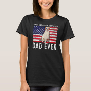 Labrador Retriever Dad Usa American Flag Dog Owne T-Shirt
