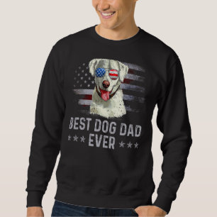 Labrador Retriever Dad Vintage American Flag Patri Sweatshirt