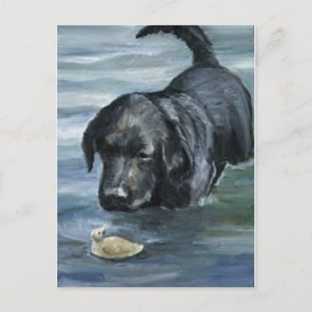 "Labrador Retriever " Dog Art Postcard (Front)