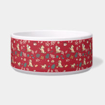Labrador Retriever Dog Bowl Christmas Cute Kawaii