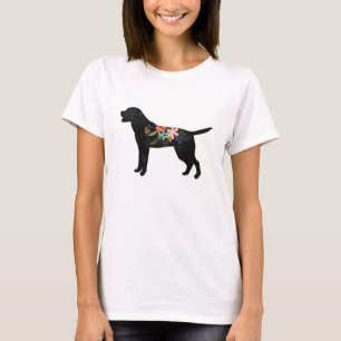 Labrador Retriever Dog Breed Bohemian Floral T-Shirt