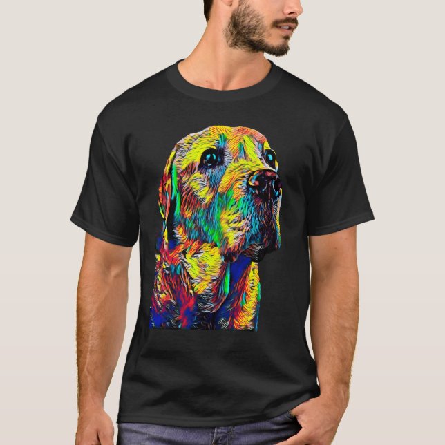 Labrador Retriever Dog Breed Head Pet Breed True F T-Shirt (Front)
