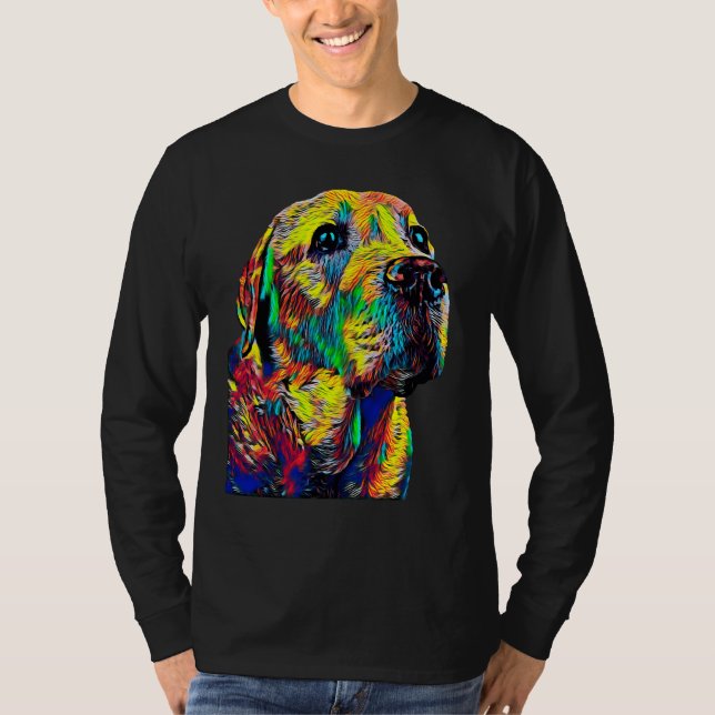 Labrador Retriever Dog Breed Head Pet Breed True F T-Shirt (Front)