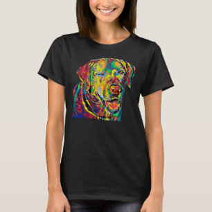 Labrador Retriever Dog Breed Head Pet Breed True F T-Shirt
