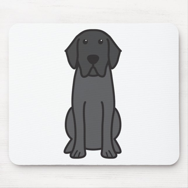 Labrador Retriever Dog Cartoon Mouse Mat (Front)