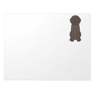 Labrador Retriever Dog Cartoon Notepad