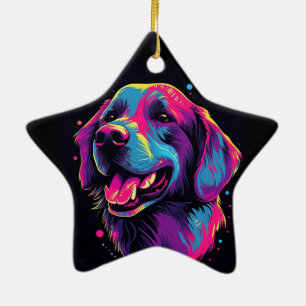 Labrador Retriever Dog Ceramic Tree Decoration