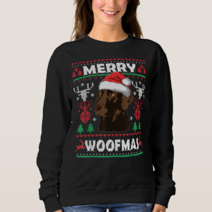 Labrador Retriever Dog Christmas 110 Sweatshirt