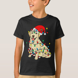 Labrador Retriever Dog Christmas Lights Xmas Pet D T-Shirt