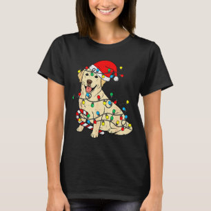 Labrador Retriever Dog Christmas Lights Xmas Pet D T-Shirt