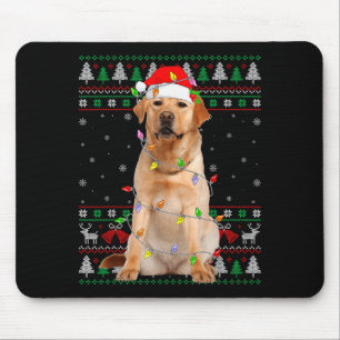Labrador Retriever Dog Christmas Ugly Sweater Ligh Mouse Mat