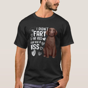 Labrador Retriever Dog Cute Fart Blew Kiss T-Shirt