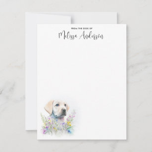 Labrador Retriever Dog Cute Puppy Personalised Card