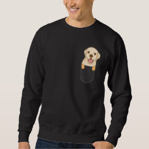 Labrador Retriever Dog Cute Puppy pocket Sweatshirt