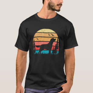 Labrador Retriever Dog Cute Retro Silhouette T-Shirt