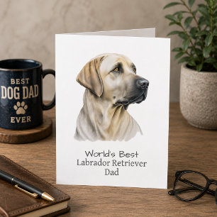 Labrador Retriever Dog Dad Father's Day Card