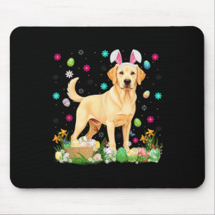 Labrador Retriever Dog Easter Egg Hunt Bunny Ear E Mouse Mat