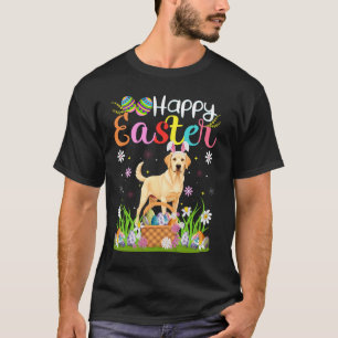 Labrador Retriever Dog Easter Egg Hunt Bunny Ear E T-Shirt