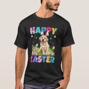 Labrador Retriever Dog Easter Egg Hunt Bunny Ear E T-Shirt