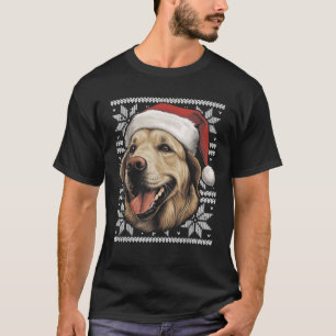 Labrador Retriever Dog Funny Christmas Santa Match T-Shirt