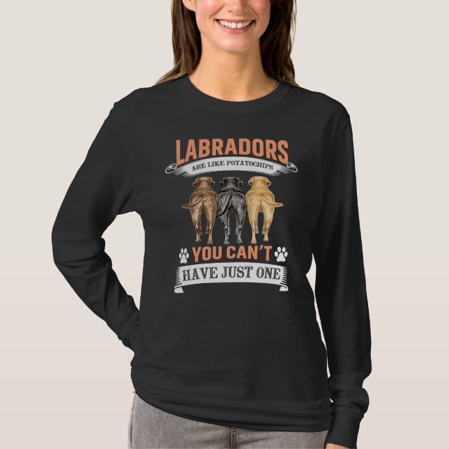 Labrador Retriever Dog Funny T-Shirt (Front)