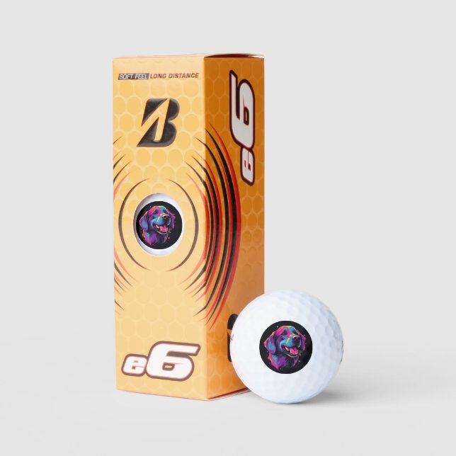 Labrador Retriever Dog Golf Balls (Packaging)