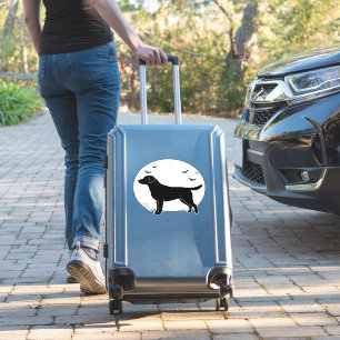 Labrador Retriever Dog � Halloween Moon Silhouette