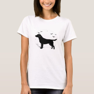 Labrador Retriever Dog � Halloween Moon Silhouette T-Shirt