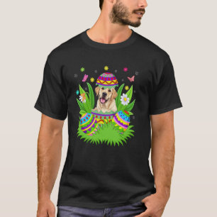 Labrador Retriever Dog Happy Easter Bunny Egg Hunt T-Shirt