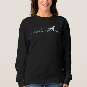 Labrador Retriever Dog Heartbeat Ekg Dog Mum Sweatshirt