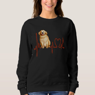 Labrador Retriever Dog Heartbeat EKG My Dogs Are M Sweatshirt