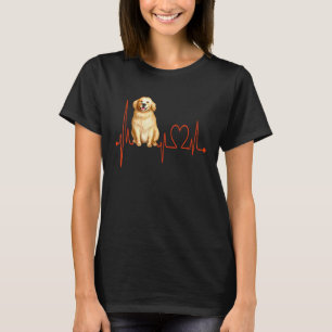 Labrador Retriever Dog Heartbeat EKG My Dogs Are M T-Shirt