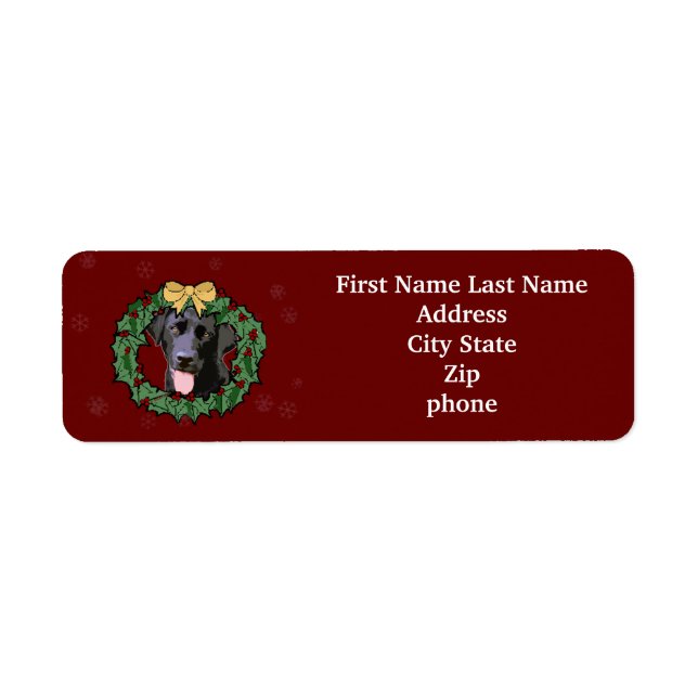 Labrador Retriever Dog: Lab Dog for Christmas (Front)
